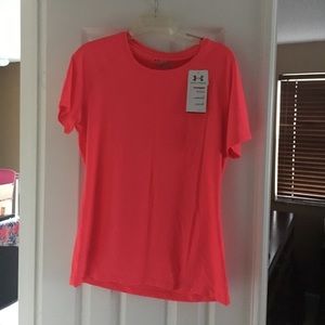 Under Armour NEW DriFit Tshirt Size L-Orange